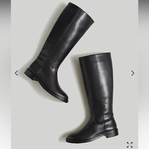 Madewell Drumboat black tall boots, size 9, NWT